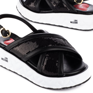 Sandálias Love Moschino Heart