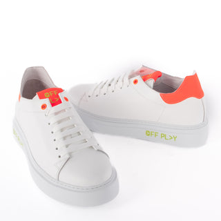 Sapatilhas Off Play Branco Fuxia