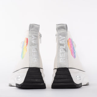 Replay Aqua Lover White Sneakers