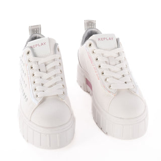 Replay Disco Pearl White Sneakers