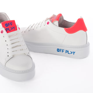 Sapatilhas Off Play Branco Fuxia