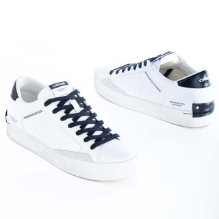 Sapatilhas Crime London DISTRESSED WHITE-BLACK