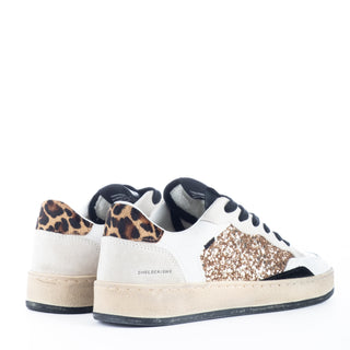 Sapatilhas Crime London CHELSEA GOLD ANIMALIER