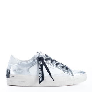 Sapatilhas Crime London SK8 DELUXE SILVER GLAM