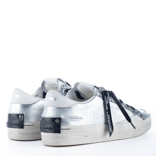 Sapatilhas Crime London SK8 DELUXE SILVER GLAM