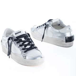 Sapatilhas Crime London SK8 DELUXE SILVER GLAM