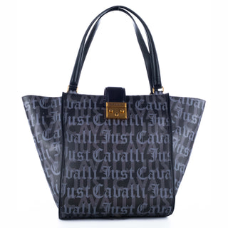 Carteira de Ombro Just Cavalli Gothic Logo Print - Style 1