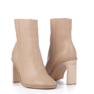 Beige Calvin Klein ankle boots