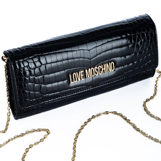 Clutch Love Moschino Croco