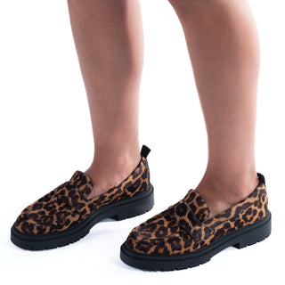 Mocassins Hoff MOCASIN ANIMAL PRINT SCHOOL MARRON